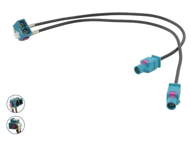 Connects2 Antenneadapter 1 x DOBBEL FAKRA (Hun) - 2 x FAKRA (Han)